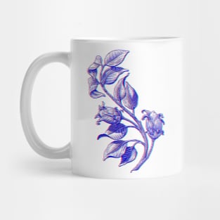 Vintage Floral 3D Style Illustration Mug